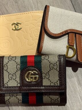 Luxury inspired Wallets with Signature Monogram